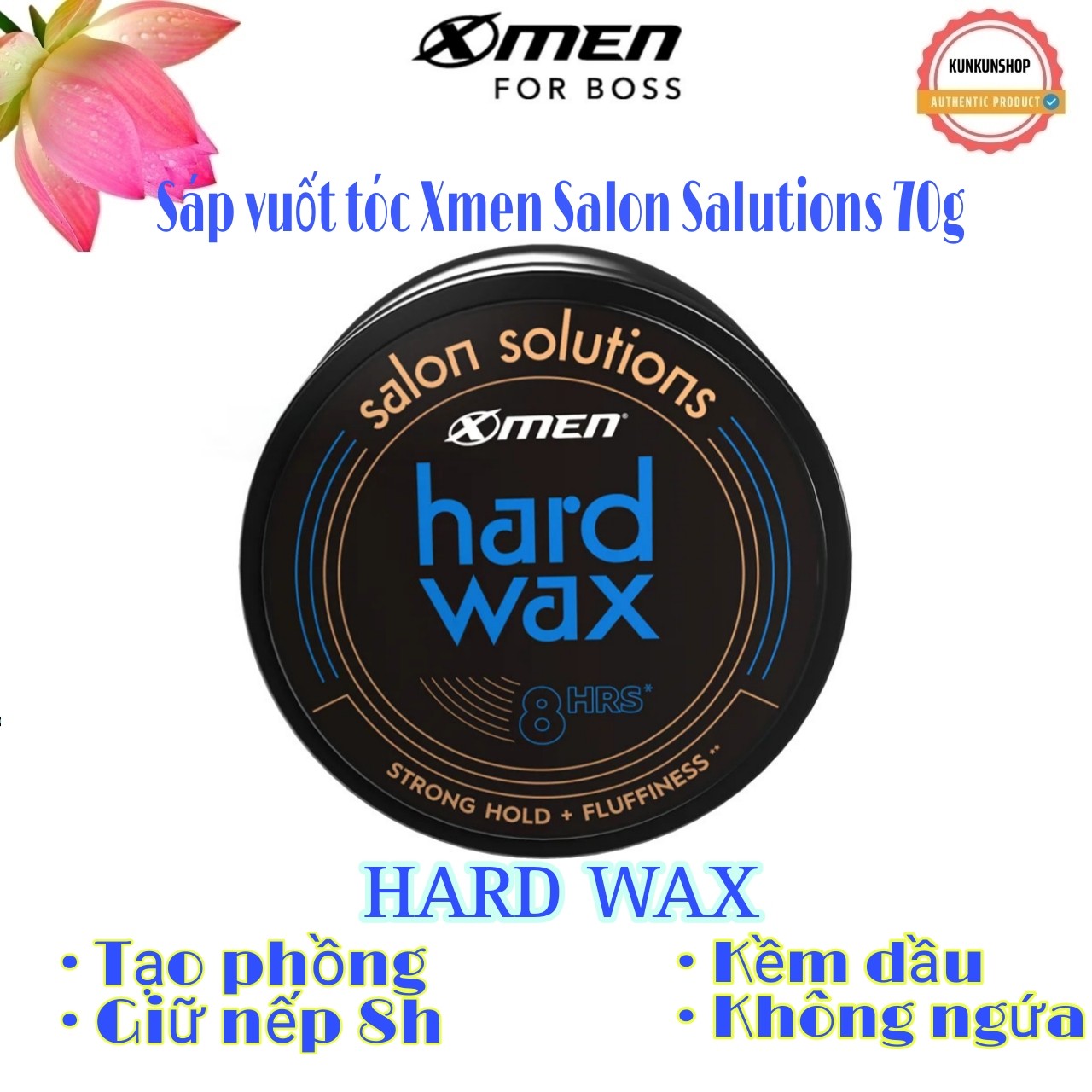 Combo Sáp đất sét Xmen Salon Solutions - Clay Wax -  Hard Wax - Matte Pomade 70g