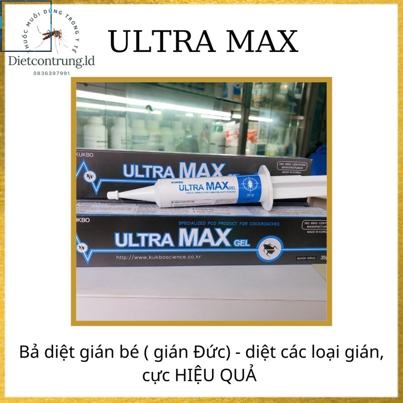 Thuốc diệt gián Đức ( gián bé) ULTRA MAX(35G) .