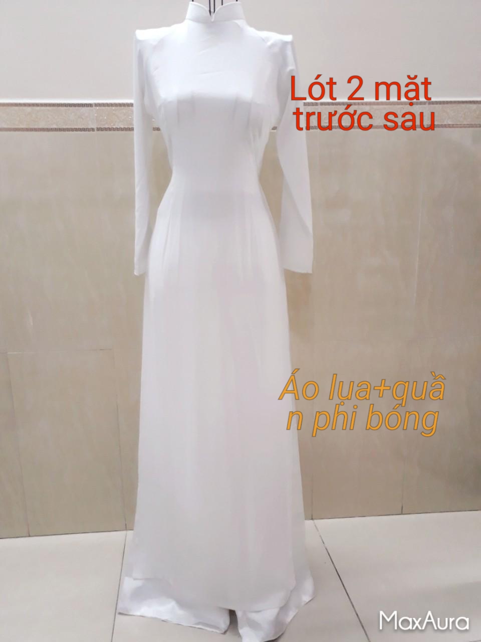 Áo dài học sinh Có Lót áo dài đi Lễ+ kèm quần phi-ảnh thật 100%