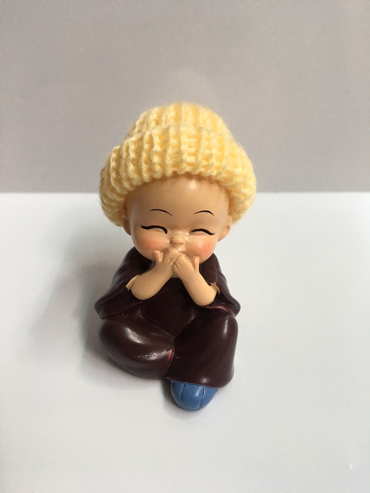 [HCM]Bộ tượng chú tiểu tứ không - đội nón len
