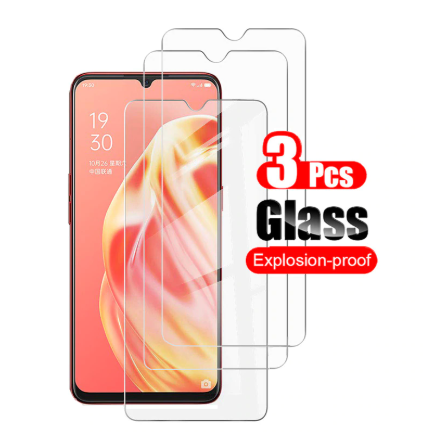 Kính cường lực trong suốt Oppo A91 (Kèm miếng lau)