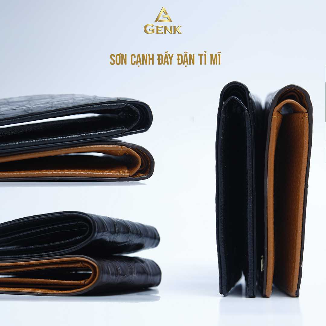 Ví Da Nam Cá Sấu Cao Cấp Genk - GBCS02