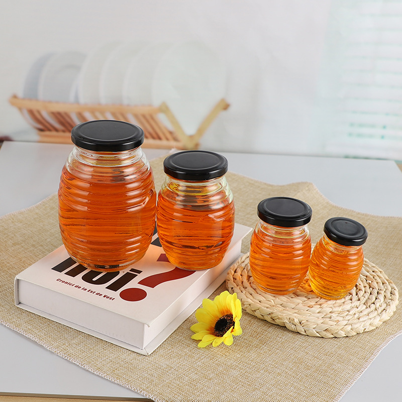 Hũ thuỷ tinh dáng ong đựng mật ong 350ml