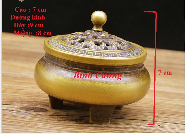 Lư xông trầm đồng nguyên chất