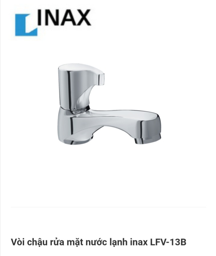 Vòi lavabo lạnh inax lfv-13b