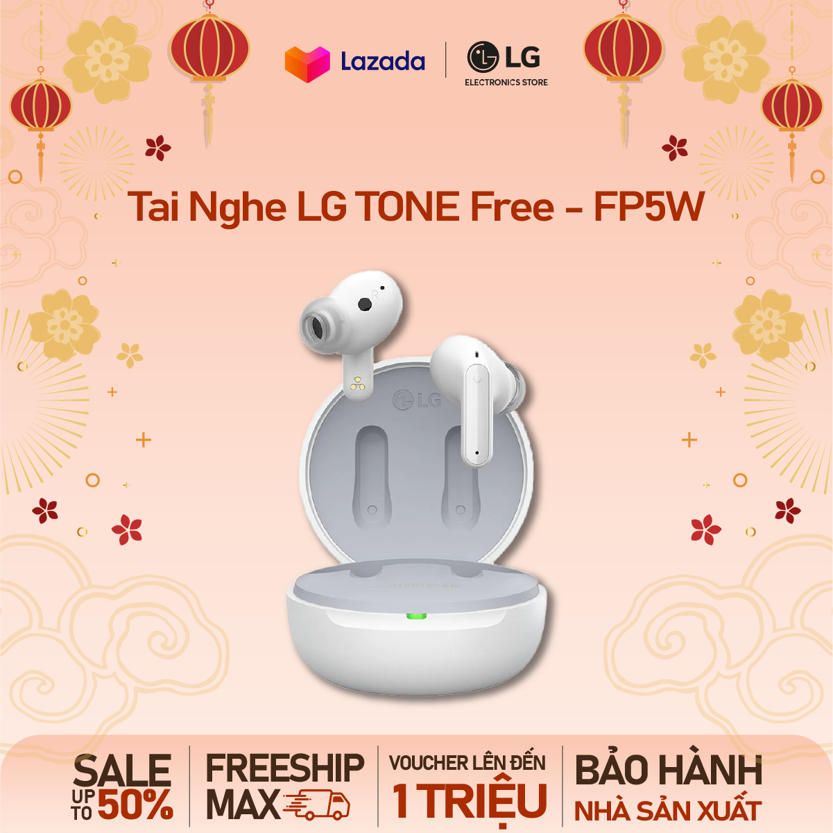 Tai nghe LG TONE Free FP5