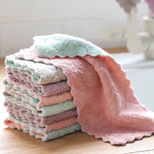 Bộ 10 khăn lau đa năng 2 mặt siêu thấm nước