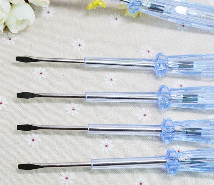 Bút thử điện kiêm tua vít 2 cạnh đầu đúc