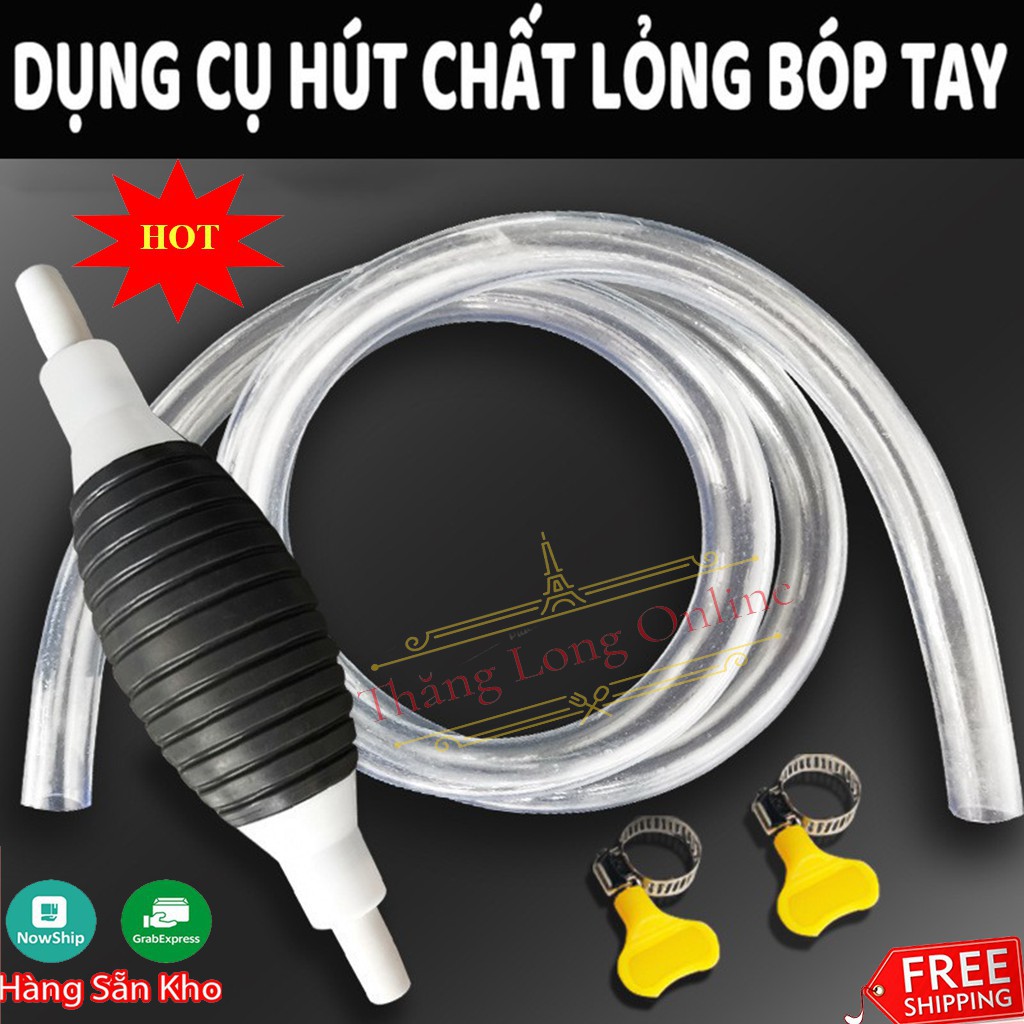 Hút Chất Lỏng, Bơm Đen Hút Chất Lỏng Bóp Tay. VM