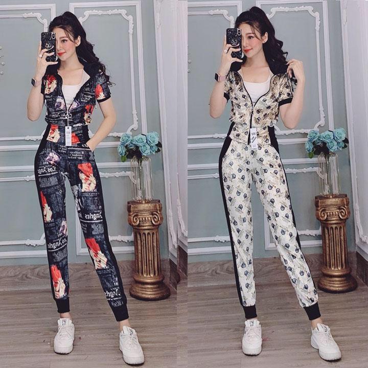sét đồ bộ thể thao nữ nhung lụa cao cấp mssd10