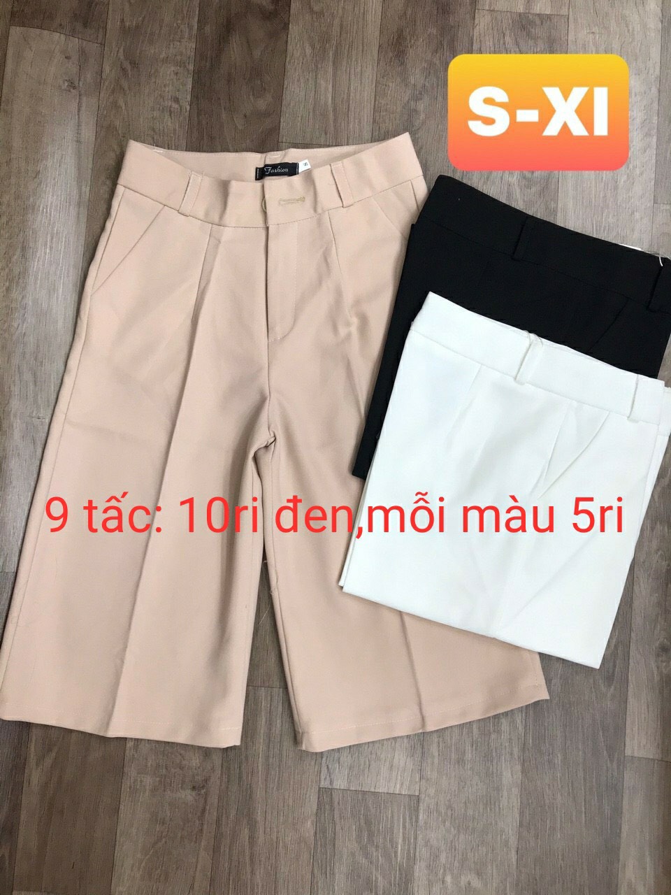 Quần Ống Rộng Lửng Nữ mã 144