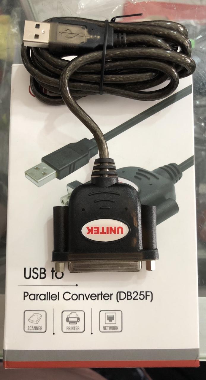 Cáp máy in chuyển từ USB sang Parallel LPT đực - Unitek Y-121