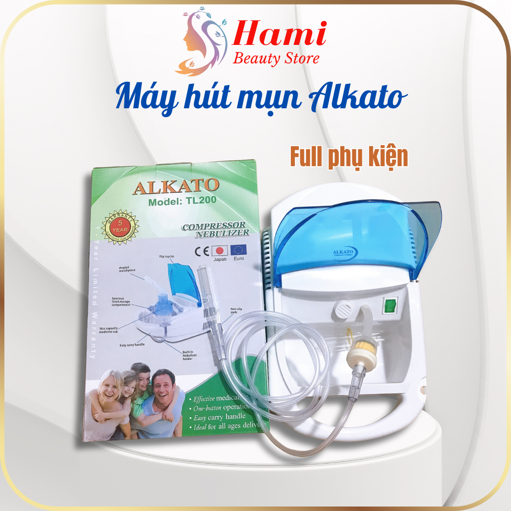 Máy hút mụn alkato nhật bản, máy hút mụn đầu đen mụn cám siêu khỏe, siêu bền cho spa/thẩm mỹ viện