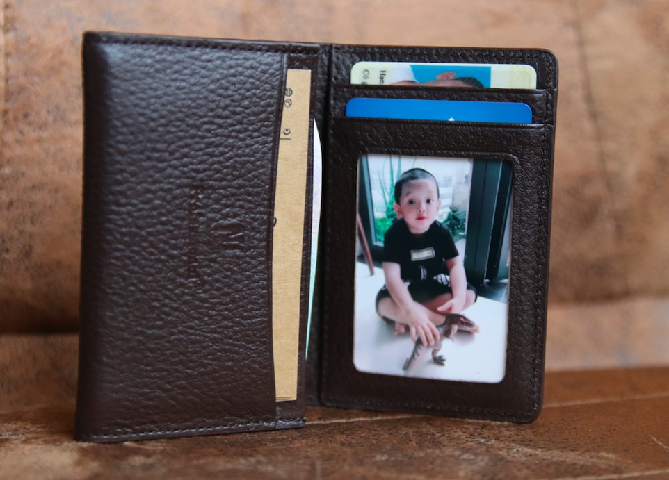 Ví card mini da bò cao cấp siêu mềm 2 màu đen ,nâu