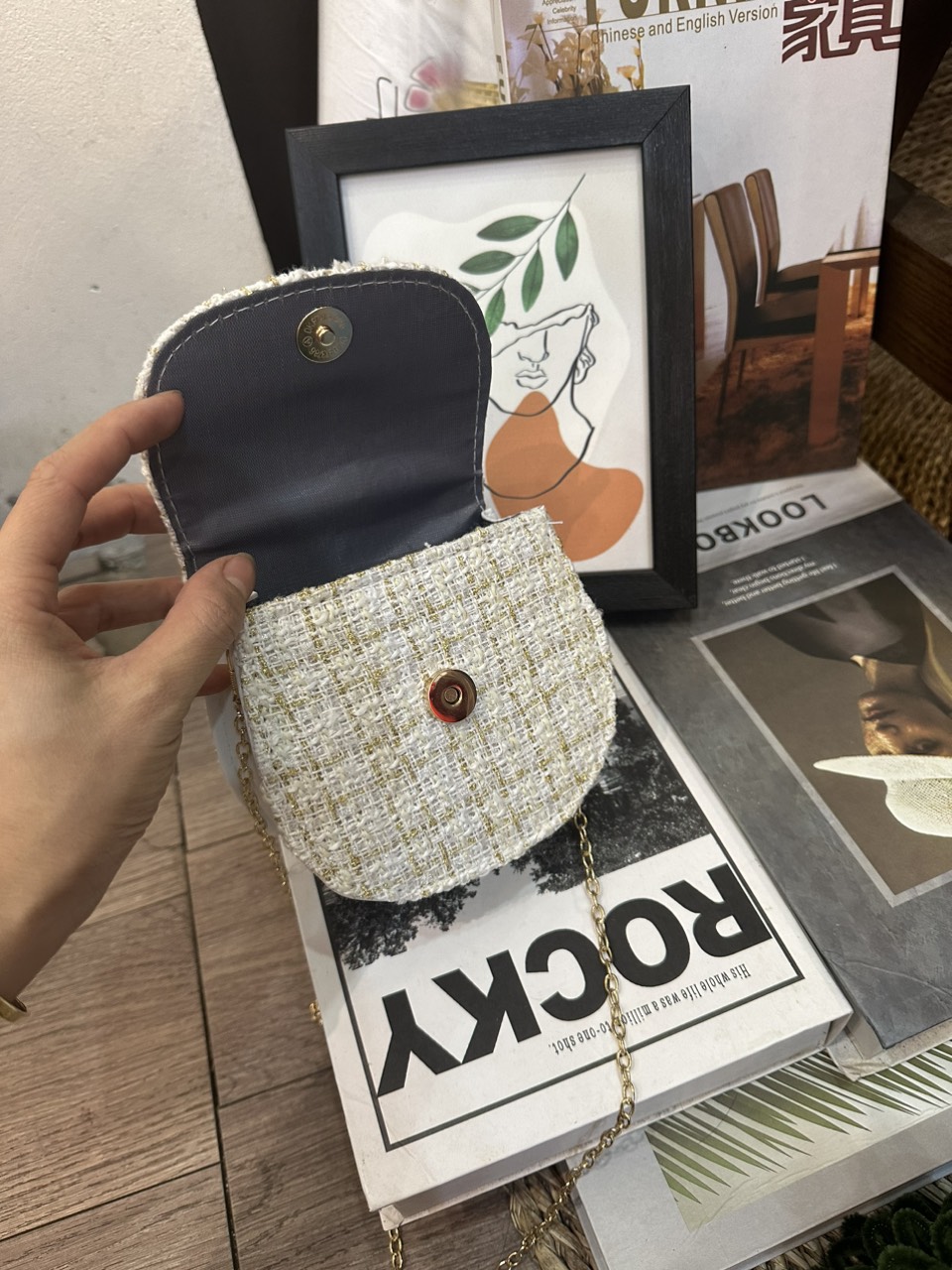 Túi kẹp nách nữ đeo chéo mini phong cách hàn quốc_TDC329