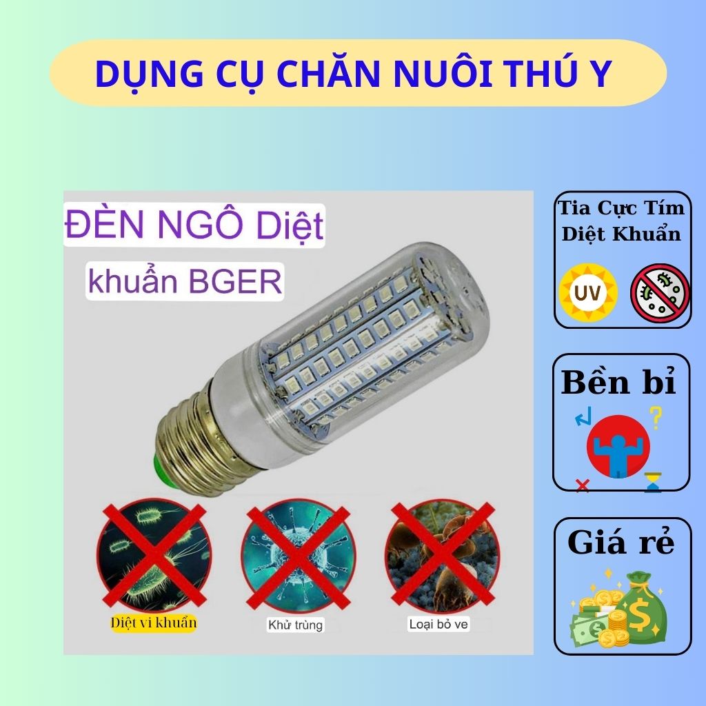 Bóng Đèn UVC Led Diệt Khuẩn 10W