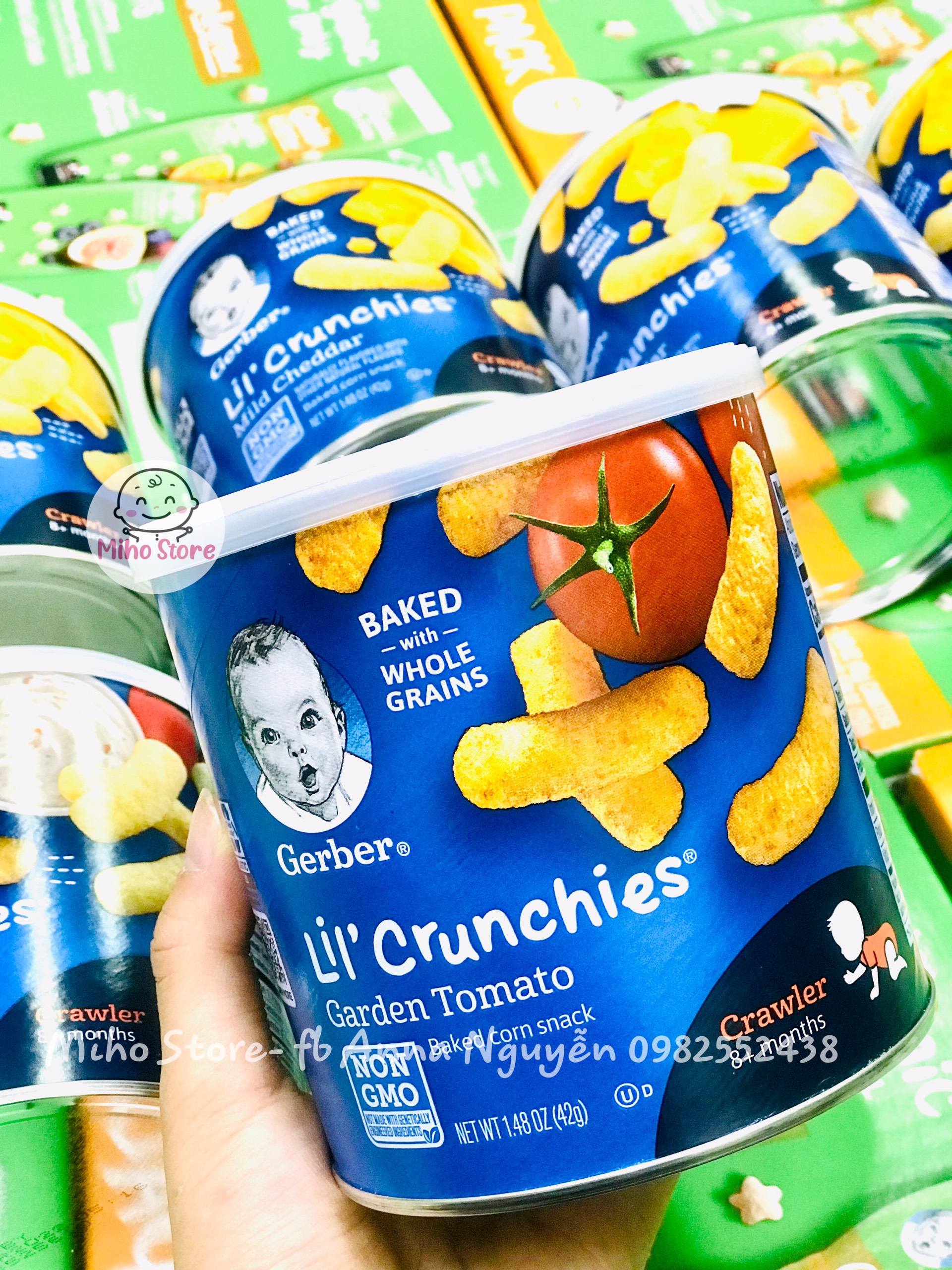 Bánh Ăn Dặm Hình Que Gerber Lon Lùn (Hàng air)