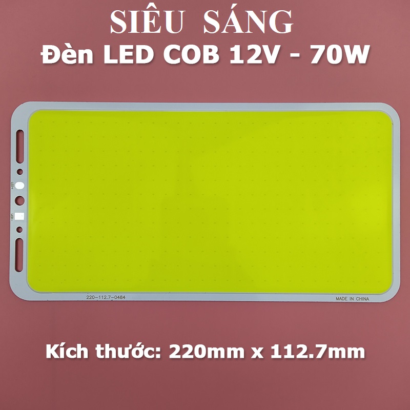 Bảng đèn Led COB công suất 70W siêu sáng 12V - 14V Module Led Panel