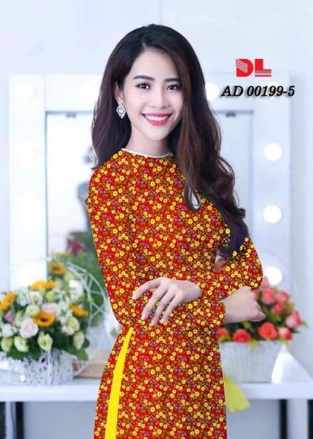 [HCM]Vải áo dài hoa nhí
