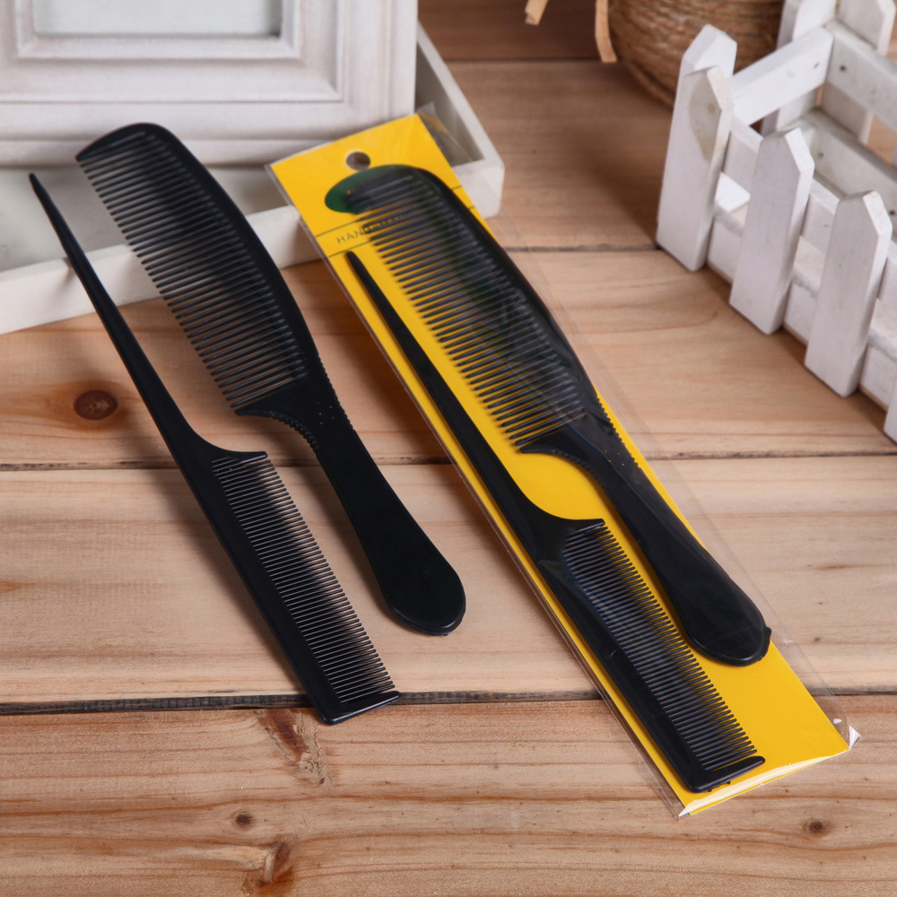 COMBO 2 Lược Nhựa Chải Tóc Tạo Kiểu Tóc Màu Đen