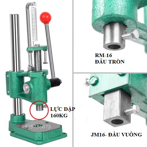 Máy dập gạt tay loại nhỏ jm-16 jr16
