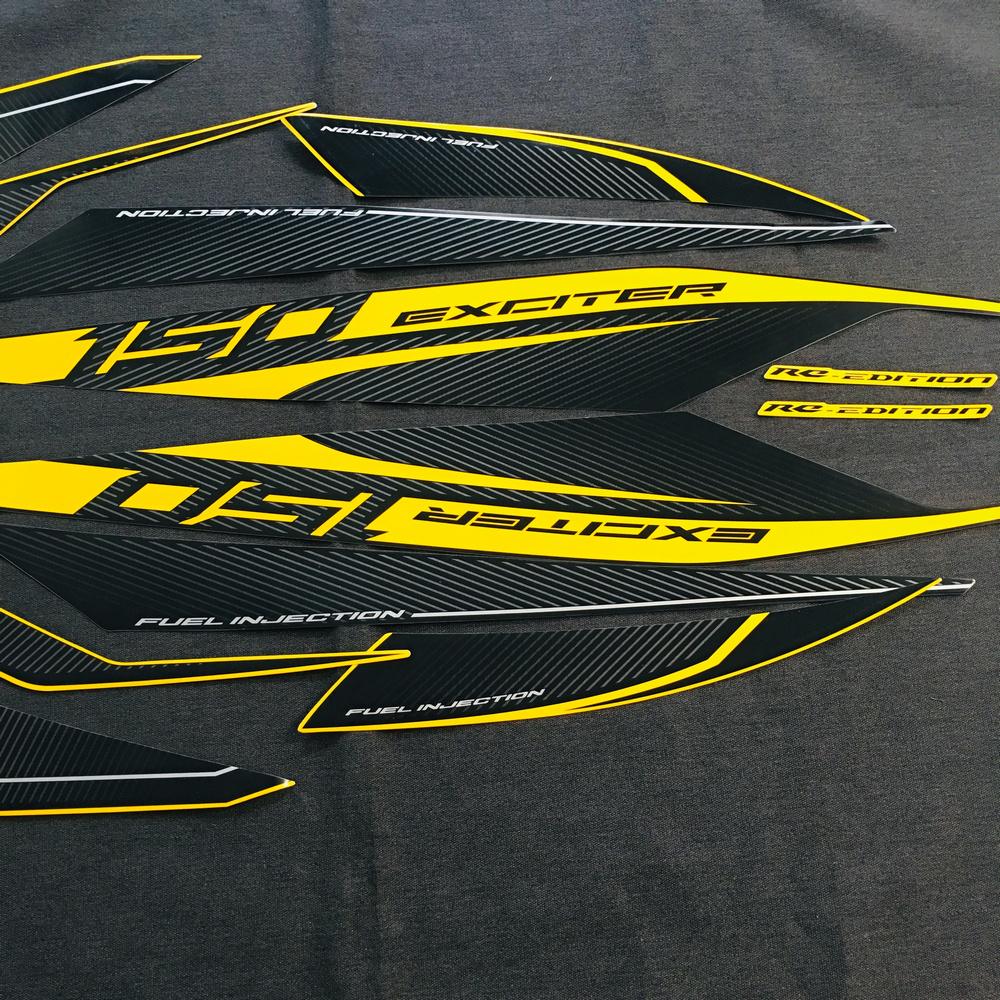 [FULL] BỘ TEM RỜI CHO EXCITER 150CC ZIN 3 LỚP PHIÊN BẢN GP 2017,2018 (MÀU VÀNG ĐEN)