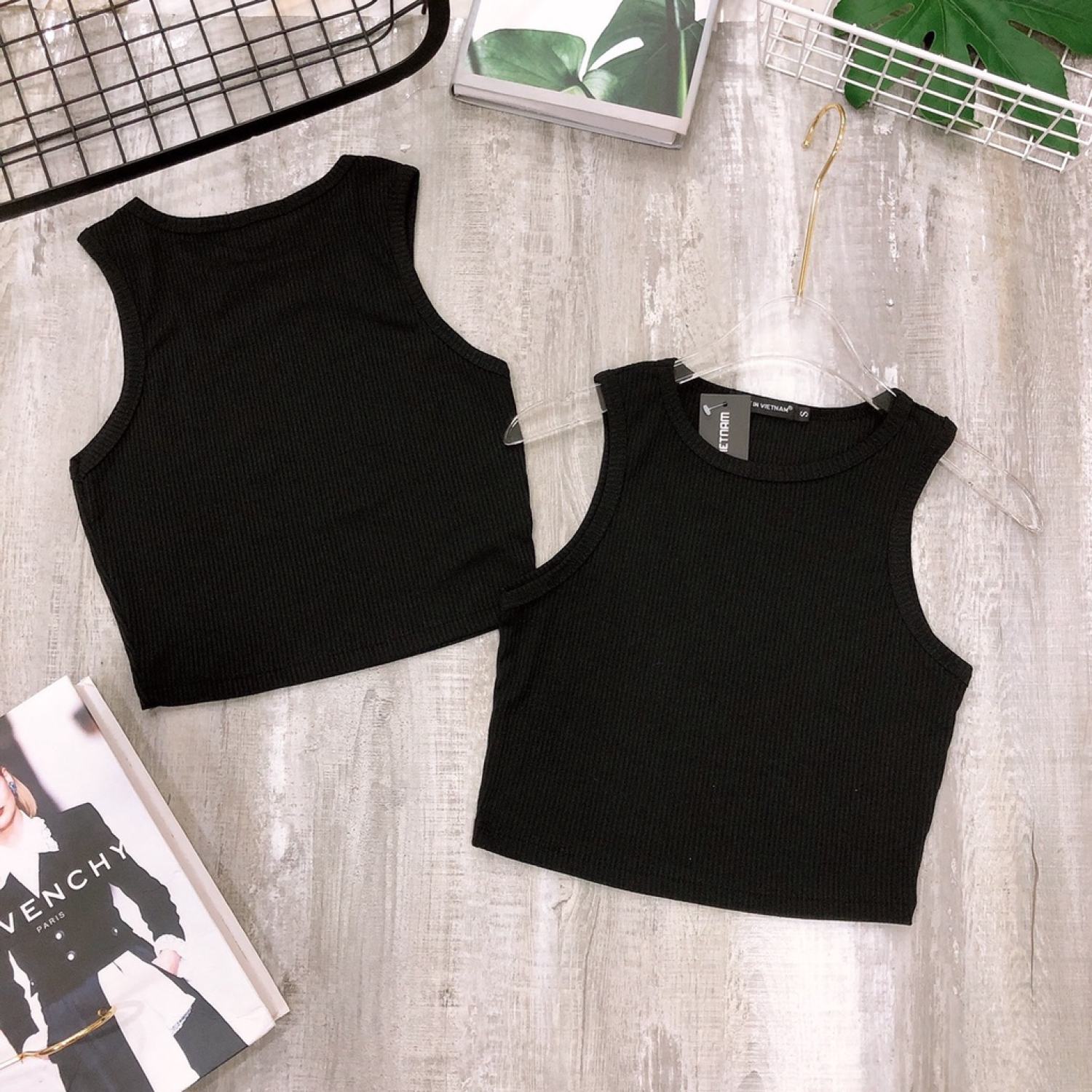 Áo Croptop Nữ Thun Gân Cao Cấp Co Dãn 4 Chiều Có Bigsize