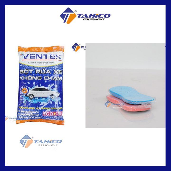 Combo hai bịch bột rửa xe bọt tuyết không chạm ventek eco100 ⚡chính hãng⚡ bột rửa xe
