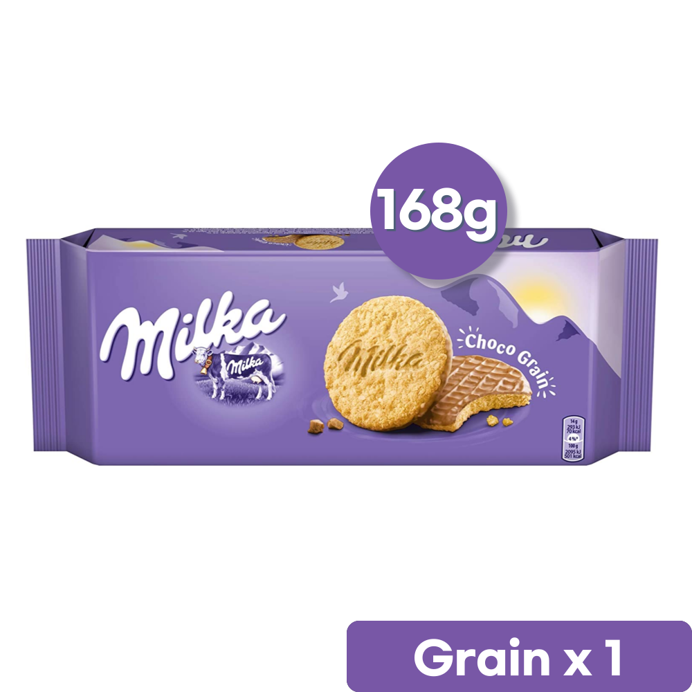 MILKA CHOCO GRAIN - CHOCOLATE COOKIES 168g