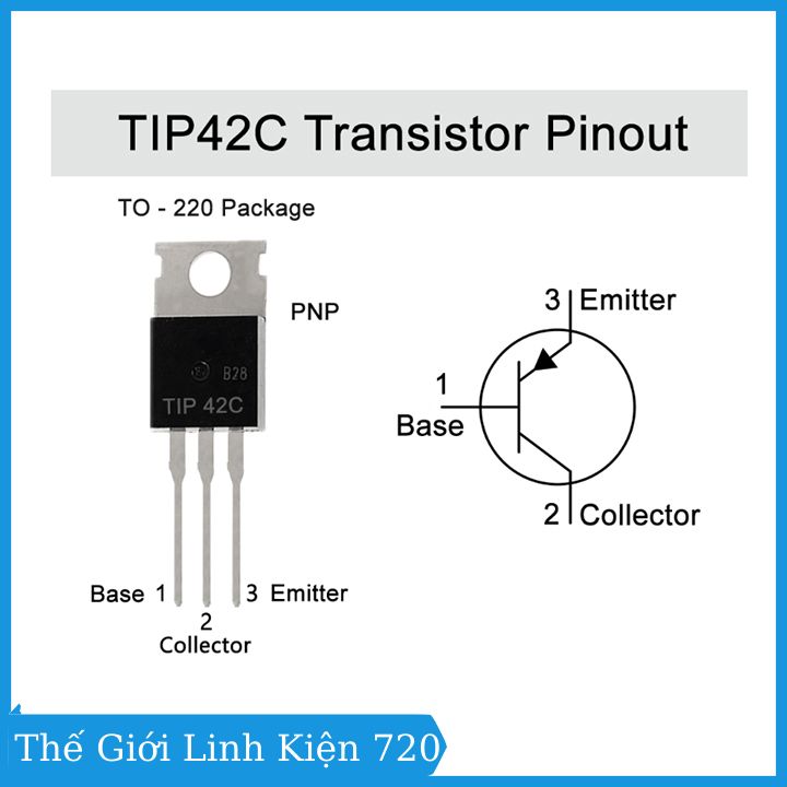 TIP42C TO-220 TRANS PNP 6A 100V