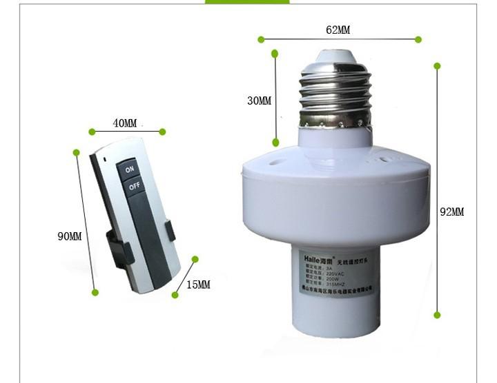 Đui Đèn Điều Khiển Từ Xa Bằng Sóng RF-E27