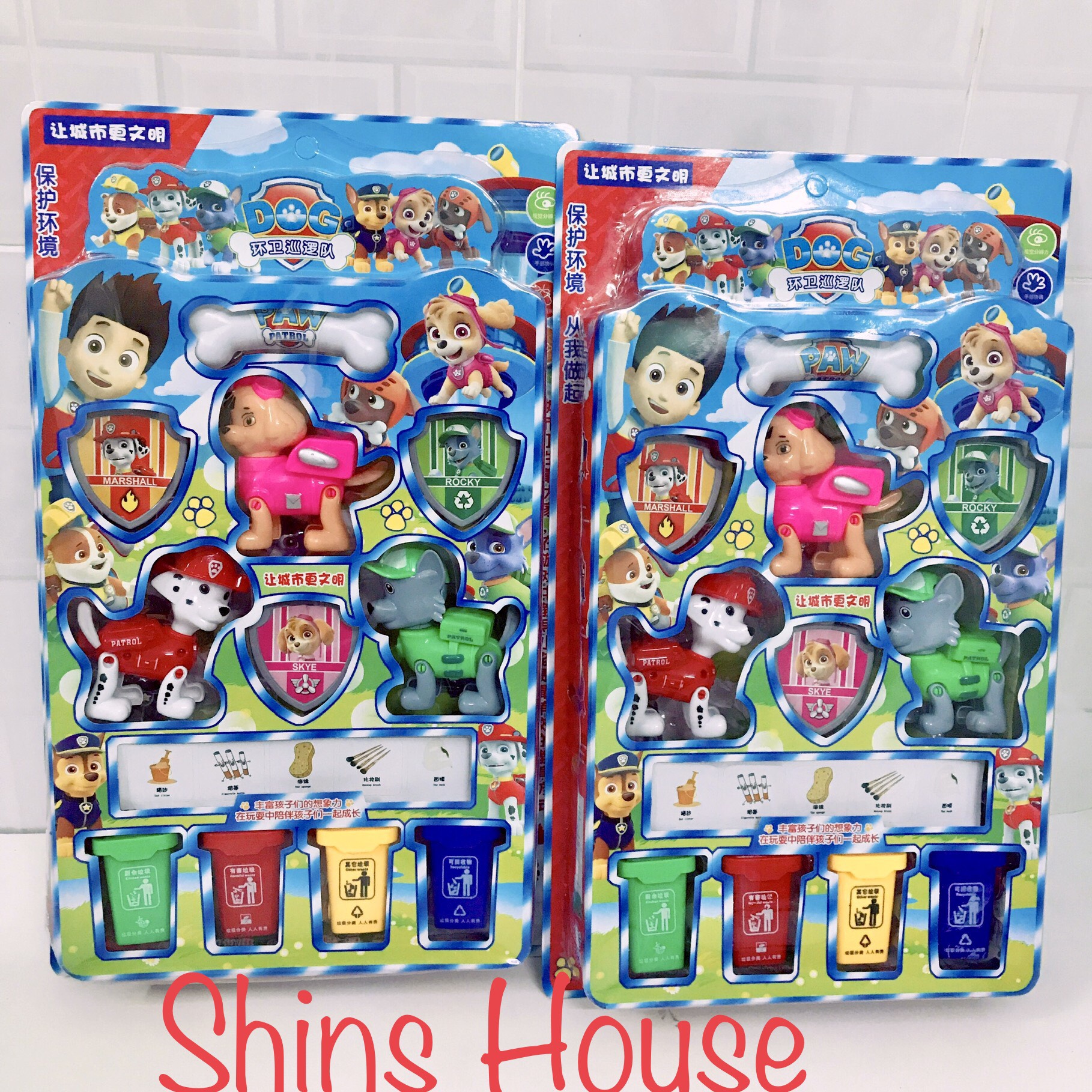 🎡 CHÓ CỨU HỘ 🎡 KÈM THÙNG RÁC - ĐỒ CHƠI CHO BÉ