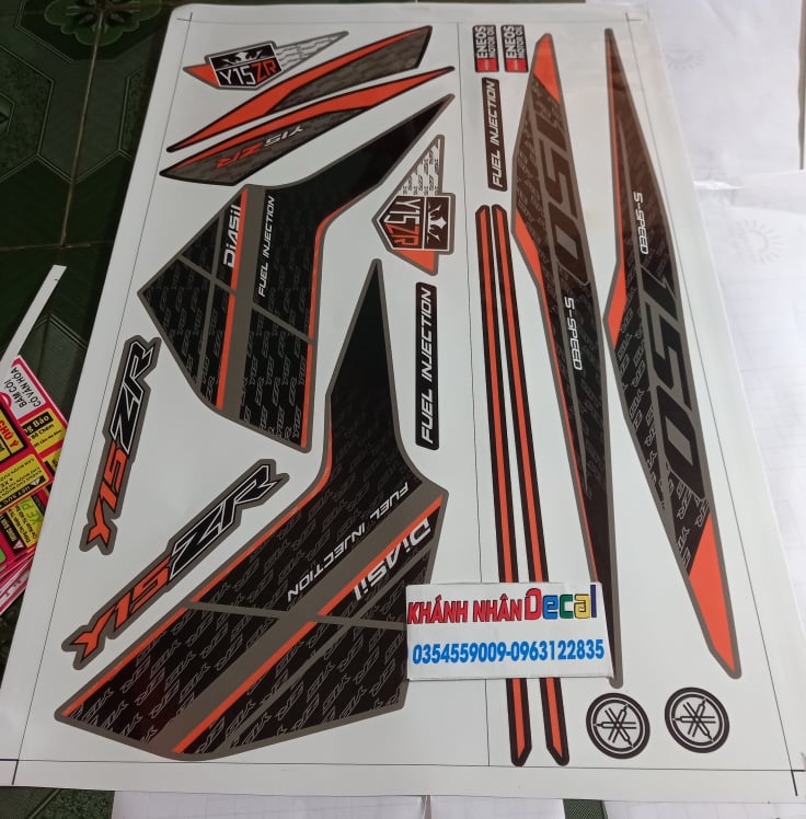 tem rời ex 150 y15zr cam đen