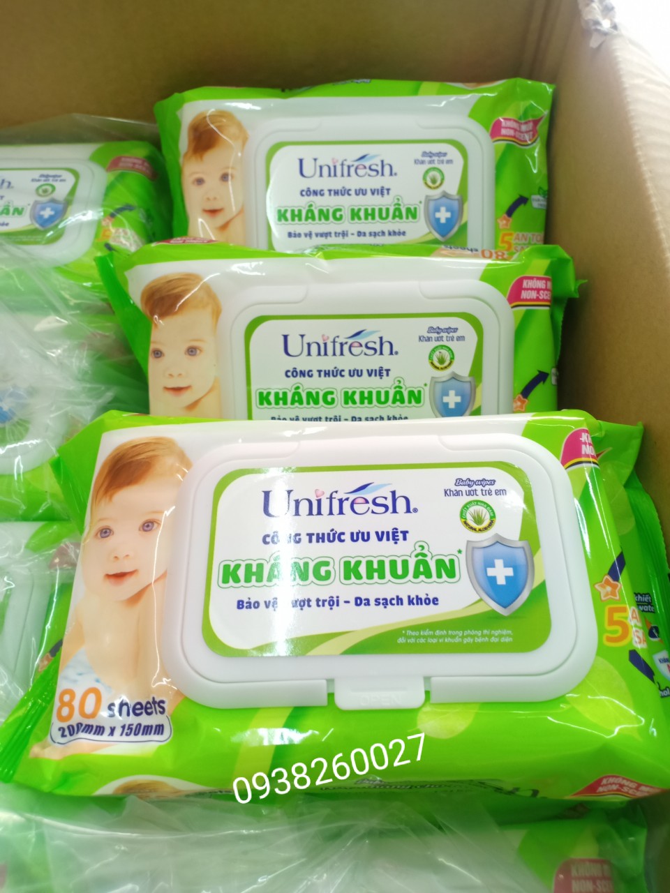 Combo 6 gói Khăn ướt Unifresh 80 tờ không mùi