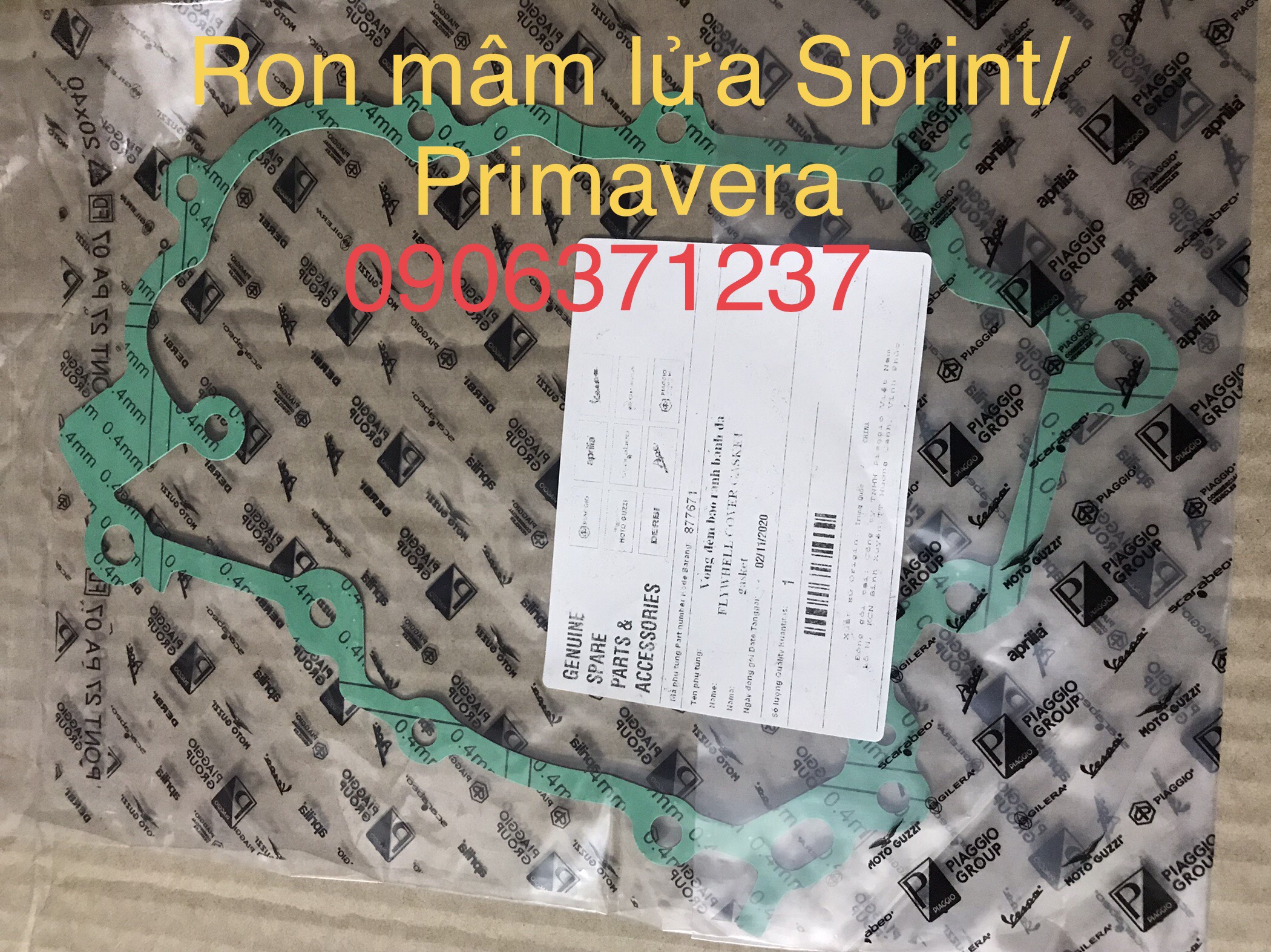 [HCM]Ron mâm lửa xe Vespa Sprint/ Primavera 3v zin hãng