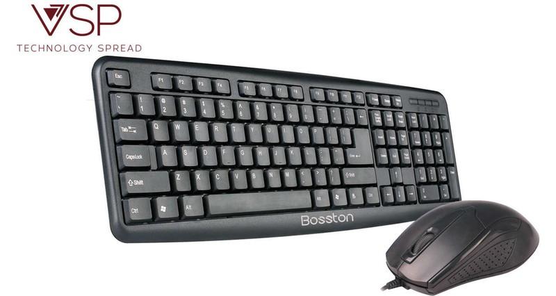 [HCM][TẶNG LÓT CHUỘT] COMBO PHÍM CHUỘT BOSSTON D5200