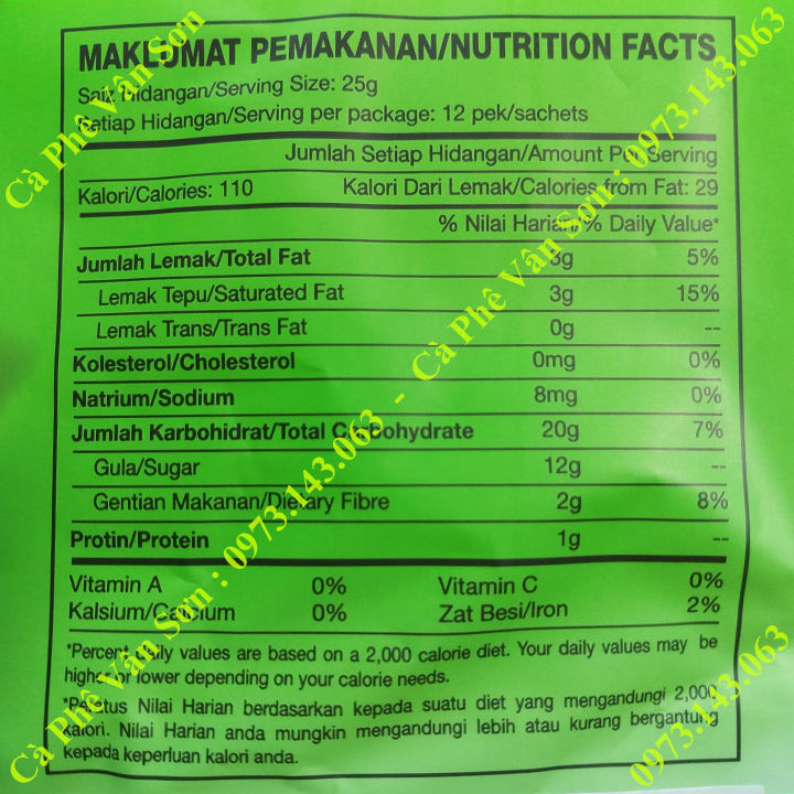 Trà Sữa Matcha Aik Cheong bịch 300g (12 gói x 25g)