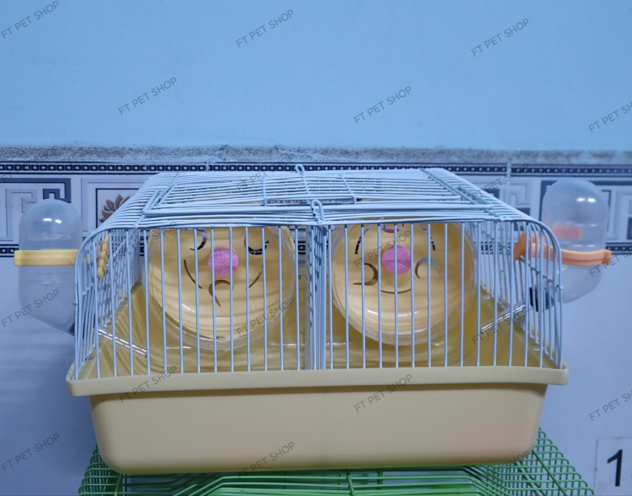 Lồng Đôi Nuôi Hamster 27*21*15cm
