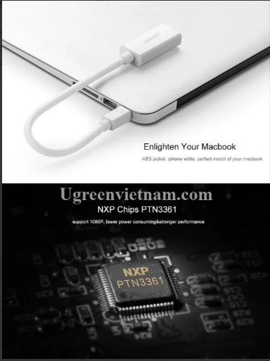 [HCM]Cáp Chuyển Đổi Mini DisplayPort ra HDMI 4K Cao Cấp UGREEN MD112