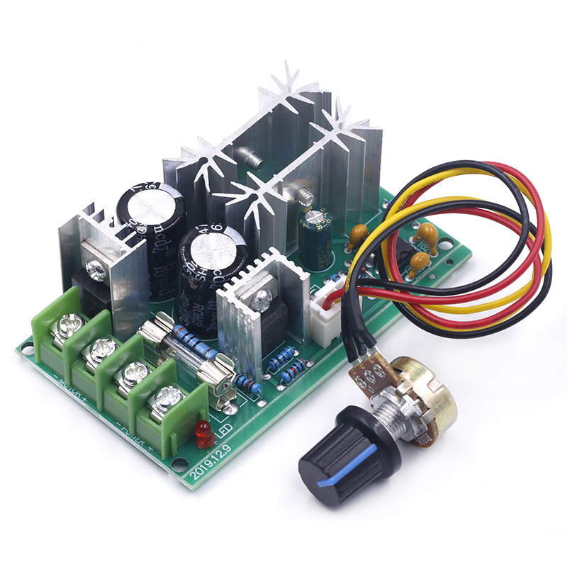 DC 10-60V Motor Speed Control PWM Motor Speed Controller Switch 20A Current Voltage regulator High Power Drive Module