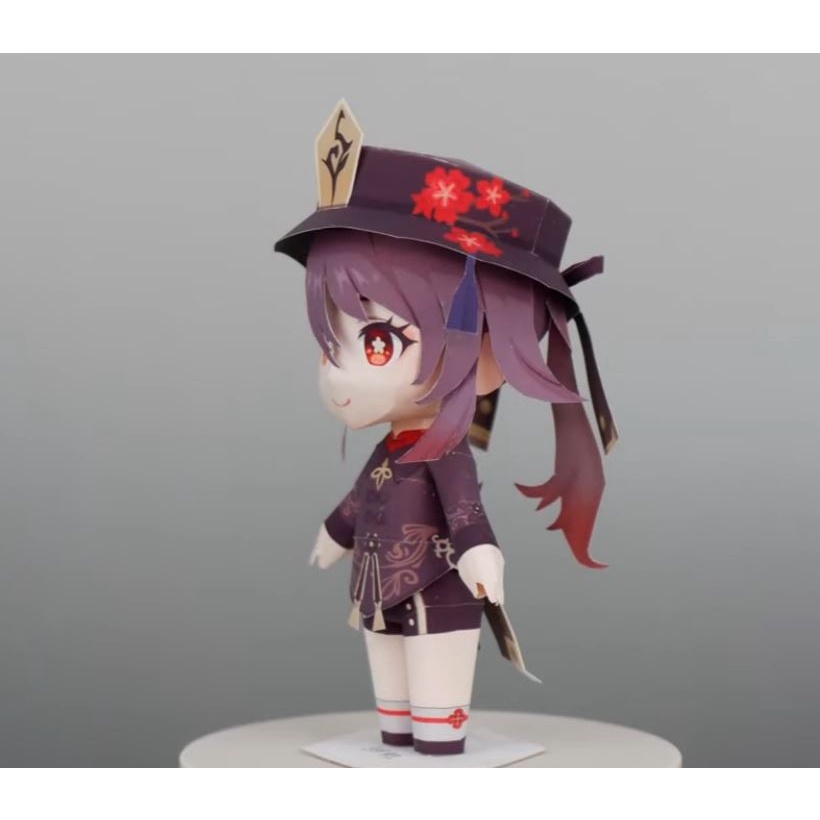 Mô hình giấy Hutao Chibi Game Genshin Impact TS16
