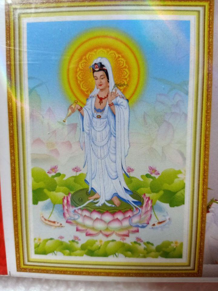 Tranh chấm hạt,  đính đá,  chấm đá, tranh cườm cao cấp Venus Quan Thế Âm Bồ Tát- KT: 80x56Cm