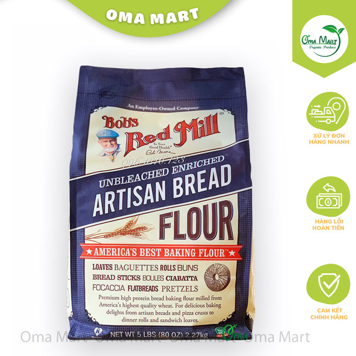 [ Bob's Red Mill ] Bột mì Artisan Bread Flour 2,27kg