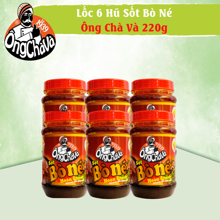Roll of 6 cello jar with beef sauce and 220 grams