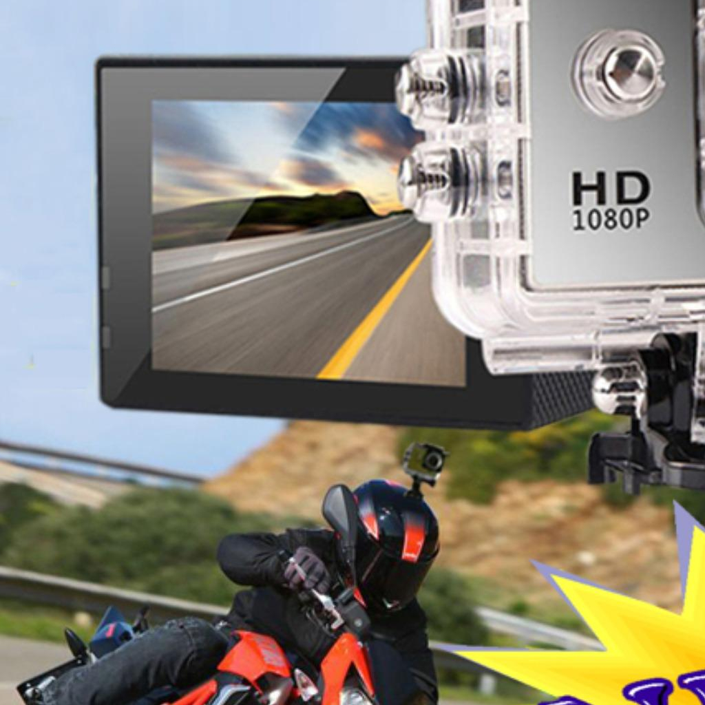 Máy Quay Hành Động 4K 1080p Full HD Camera Hành Trình Gắn Xe Máy Chống Nước Góc Quay Rộng 140 Độ Máy Ảnh Thể Thao