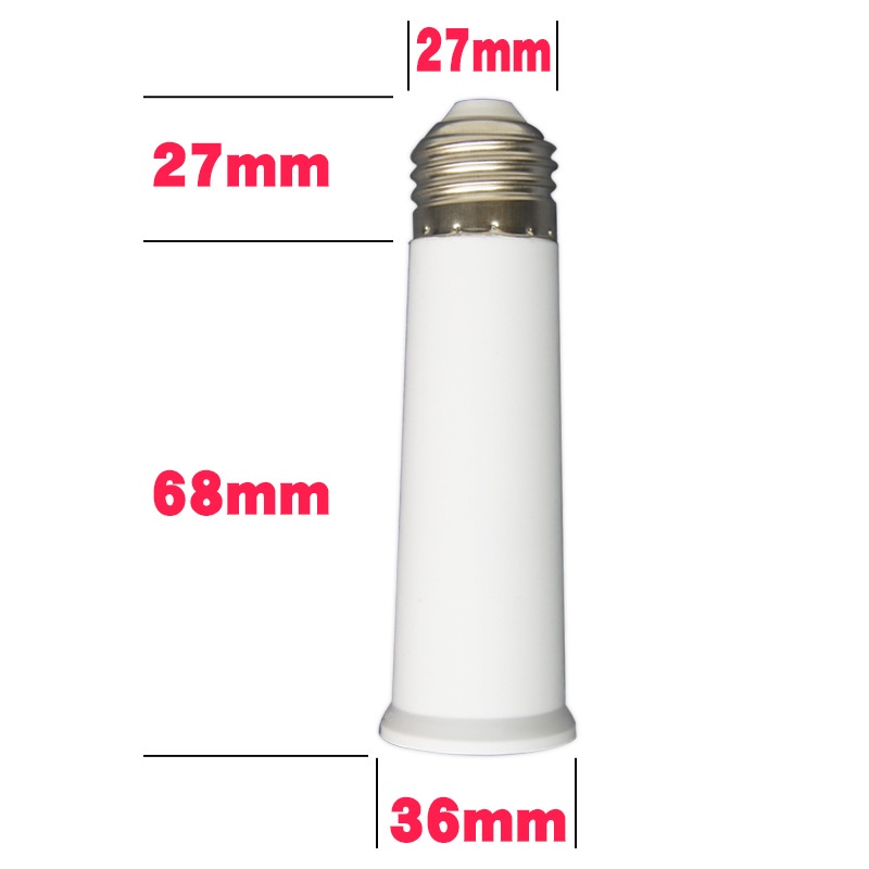Đuôi đèn chuyển đổi mở rộng E27 sang E27 65mm, 95mm, 120mm tiện lợi