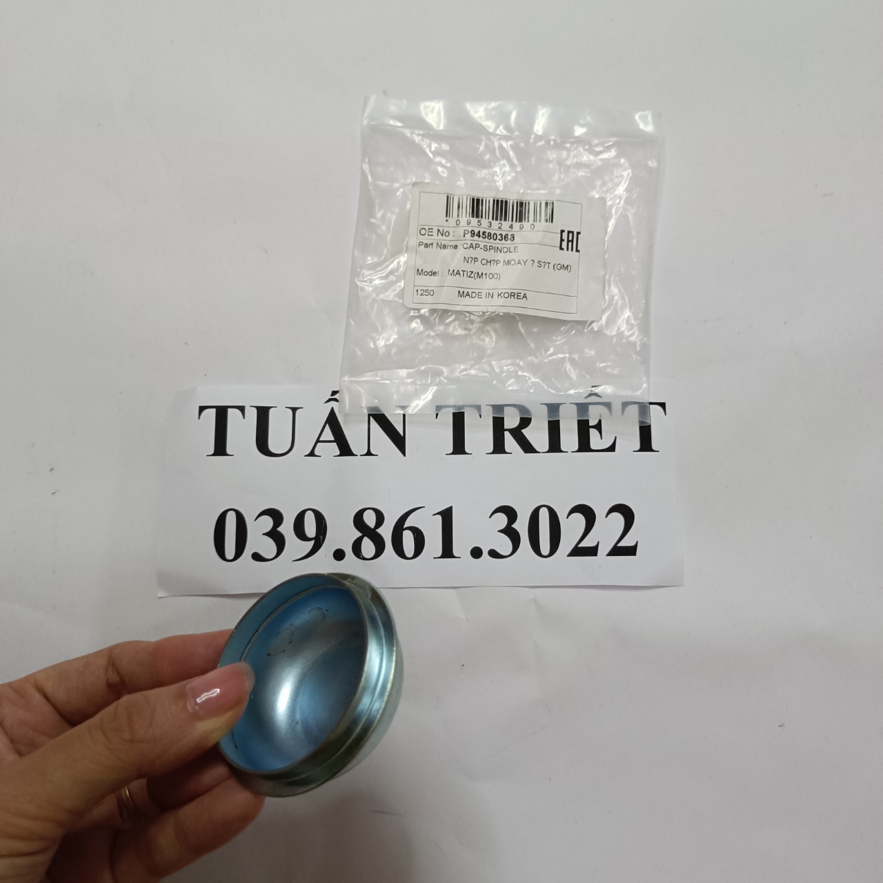 Nắp chụp moay ơ/ may ơ Matiz 2 - Phụ tùng Tuấn Triết