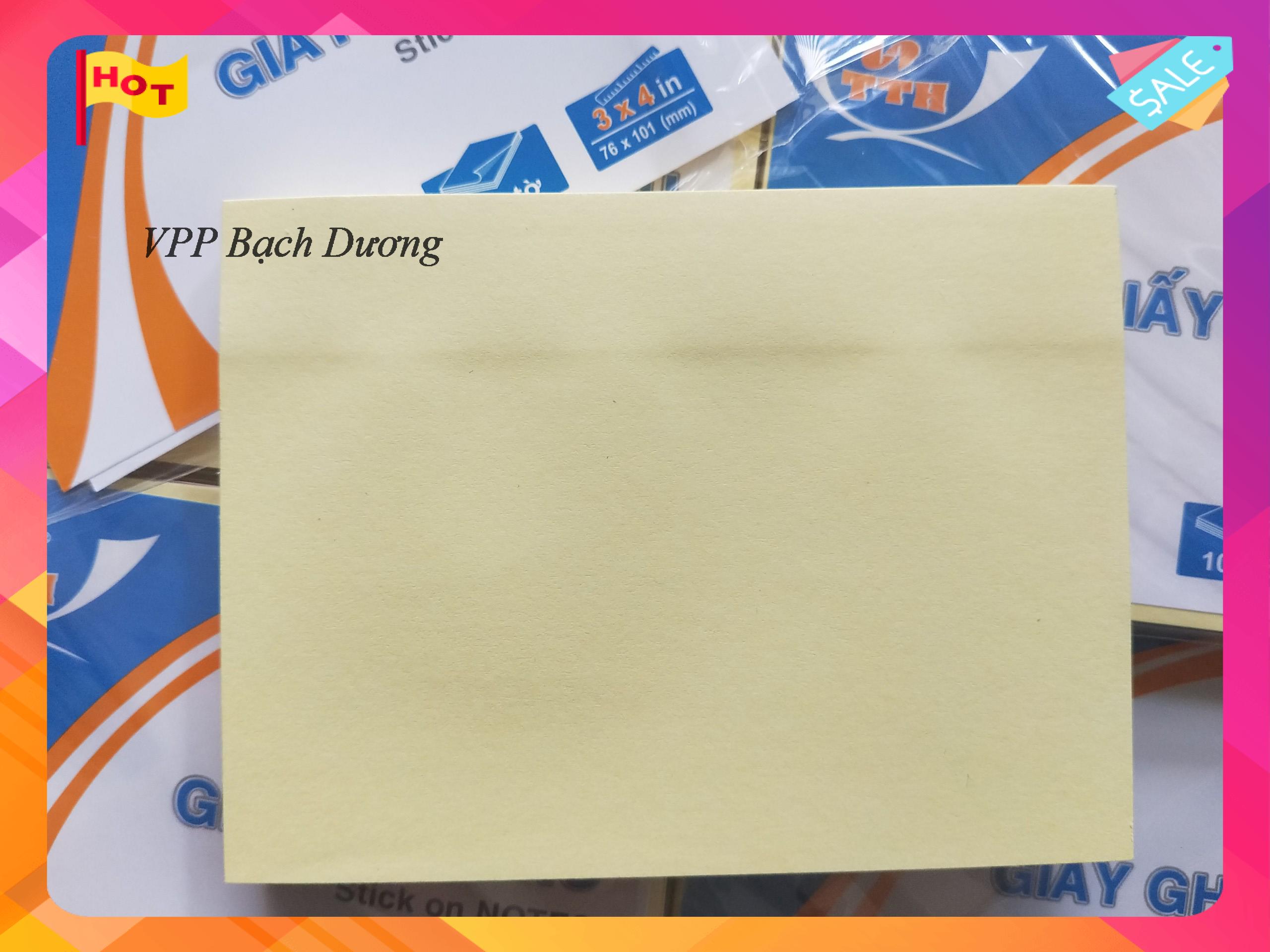 Giấy note vàng 3x4 - xấp/100 tờ