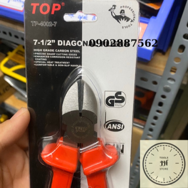 Kìm cắt 7 inch Top cán đỏ 180mm