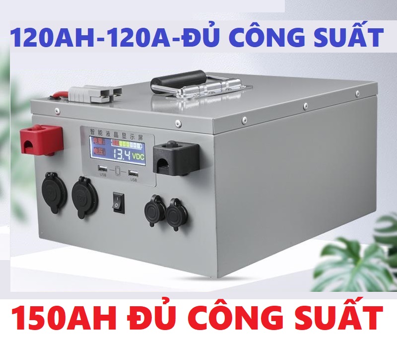 Bình pin lithium 12v-150ah đủ dung lượng,chuyên máy đổi điện biến tần inverter,kich điện lưu trữ năng lượng mặt trời